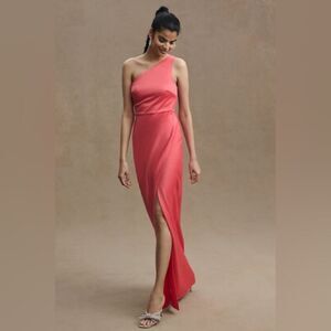 BHLDN | Dylan One Shoulder Maxi Dress Side Slit